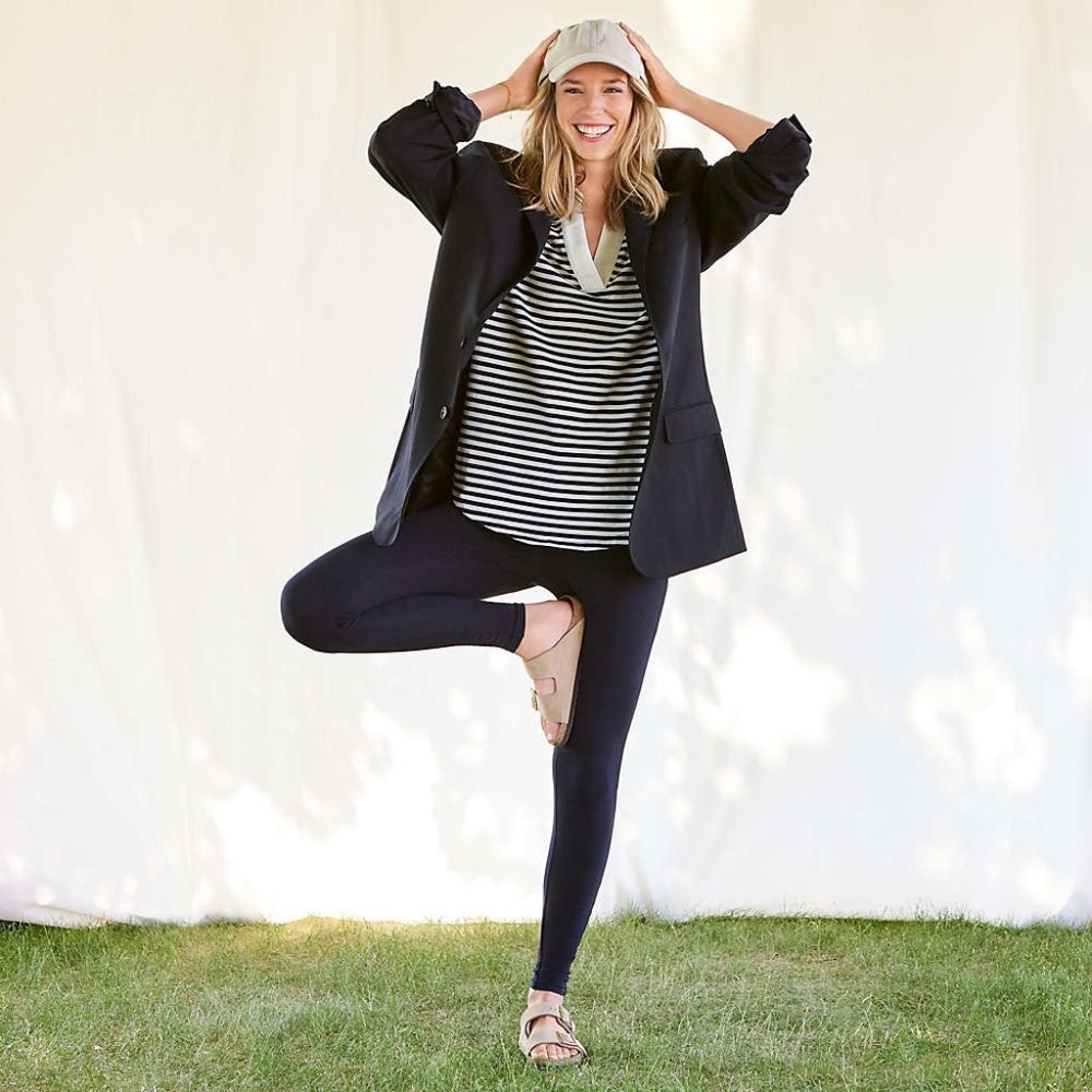 LAND'S END STARFISH BLACK LEGGING L XT